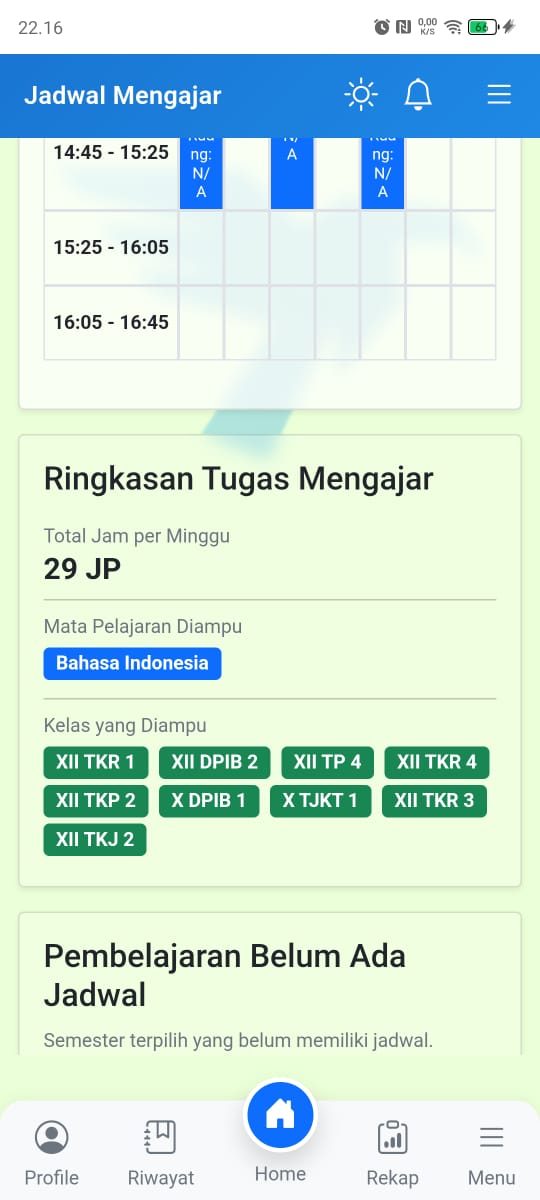 Jadwal Guru